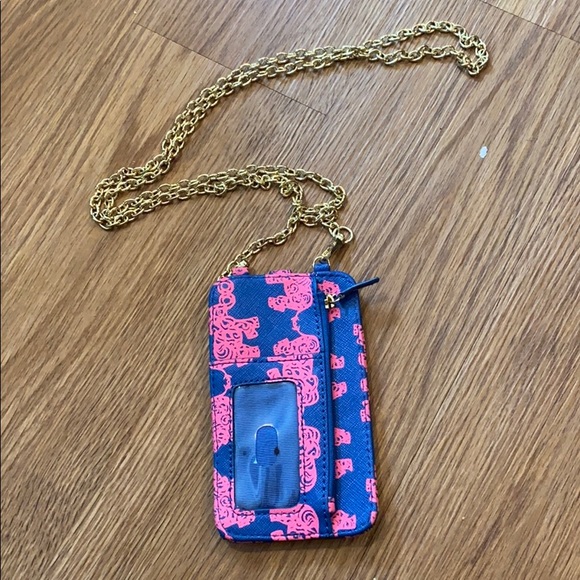 Lily Pulitzer cellphone holder/wallet on a chain - Picture 2 of 2